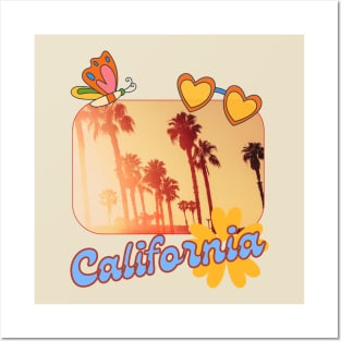 Retro California Vibes Posters and Art